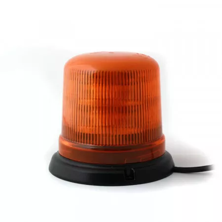 Výstražný LED maják s homologací pro pevnou montáž, 12V - 24V, 10LED, oranžový, B14-3B-A