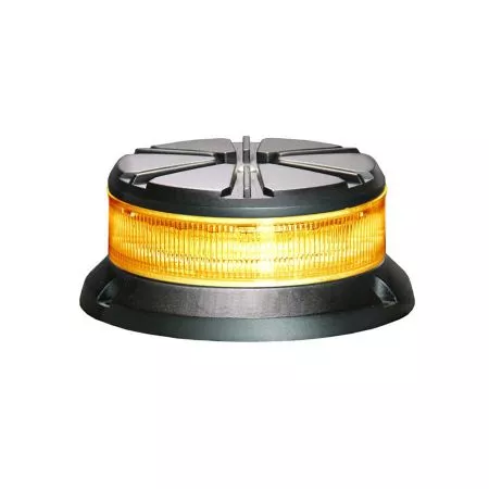 Výstražný LED maják s homologací pro pevnou montáž, 12V - 24V, 12LED, oranžový, 911FD24-A