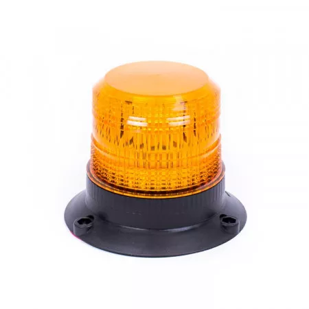 Výstražný LED maják s homologací pro pevnou montáž, 12V - 24V, 12LED, oranžový, DB5001A