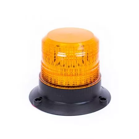 Výstražný LED maják s homologací pro pevnou montáž, 12V - 24V, 12LED, oranžový, EB5001A