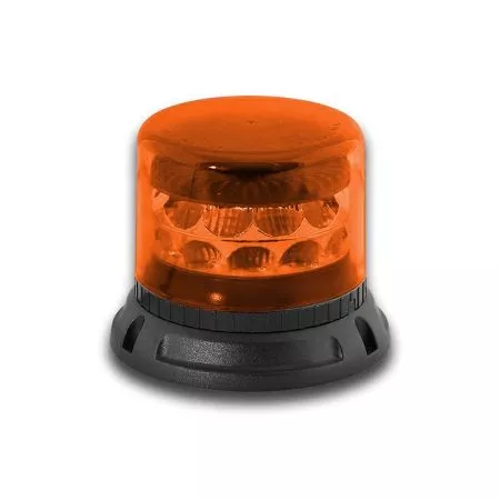 Výstražný LED maják s homologací pro pevnou montáž, 12V - 24V, 24LED, oranžový, 911C24-A