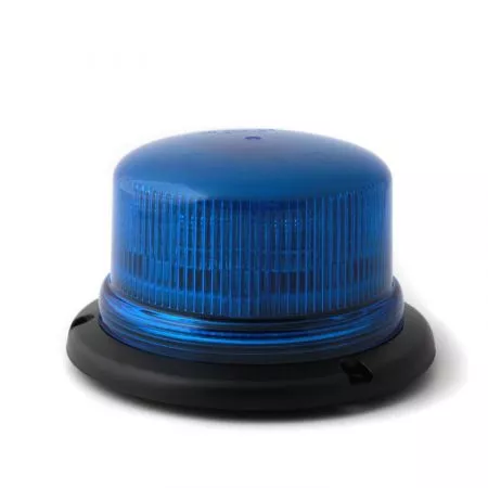 Výstražný LED maják s homologací pro pevnou montáž, 12V - 24V, 8LED, modrý, B16-3B-B