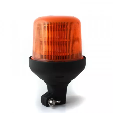 Výstražný LED maják s homologací s úchytem na tyč, 12V - 24V, 10LED, oranžový, B14-DP-A