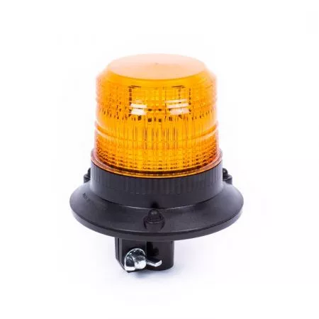 Výstražný LED maják s homologací s úchytem na tyč, 12V - 24V, 12LED, oranžový, DB5003A