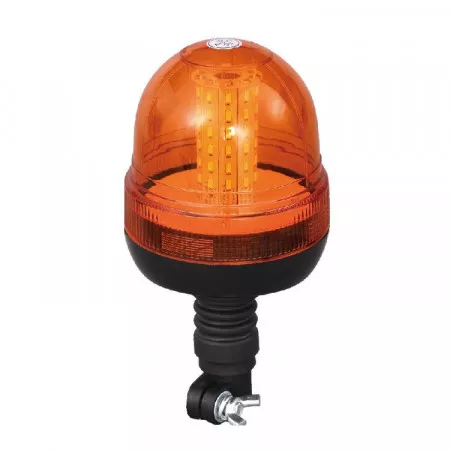 Výstražný LED maják s úchytem na tyč, 12V - 24V, 60LED, oranžový, LBB204L-A