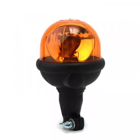 Výstražný rotační maják s homologací s úchytem na tyč, 12V, oranžový, 304-12V-A